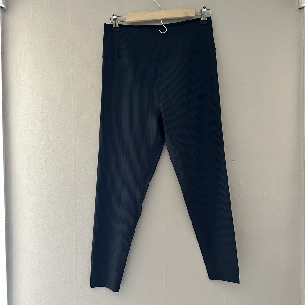 Girlfriend Collective Ribbed Leggings 23" Size L NWOT Black High Rise Activewear